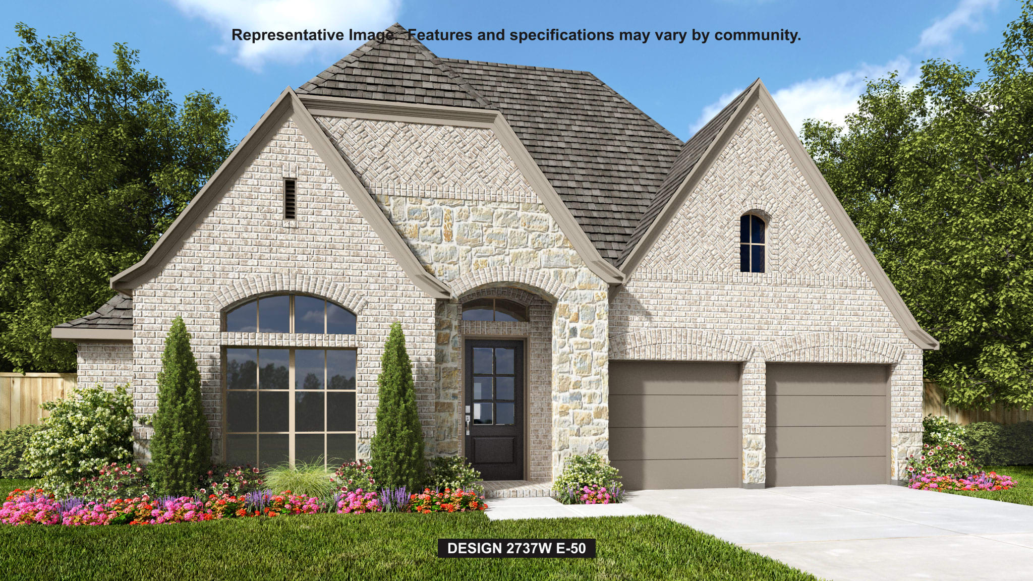 2737W House Plan in Elyson 55, Houston, Texas | Available to Build